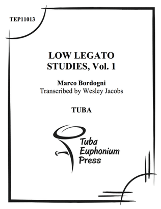 Book cover for Low Legato Etudes for Tuba, Vol. 1