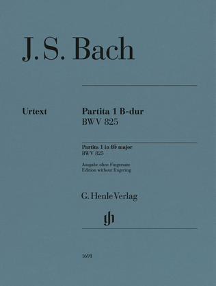 Book cover for Partita No. 1 in B-Flat Major, BWV 825