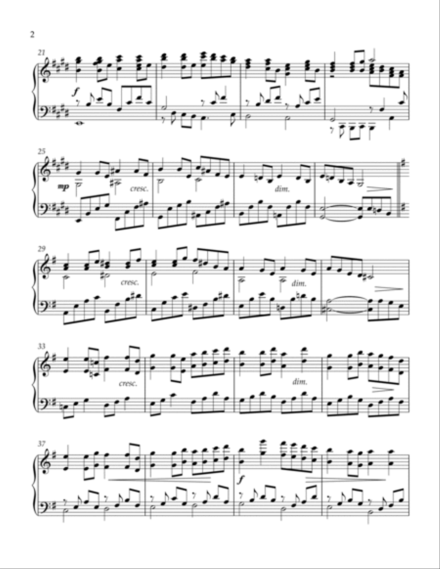 Arrival At Stronghold Playground Piano Solo scores gallery preview page 2