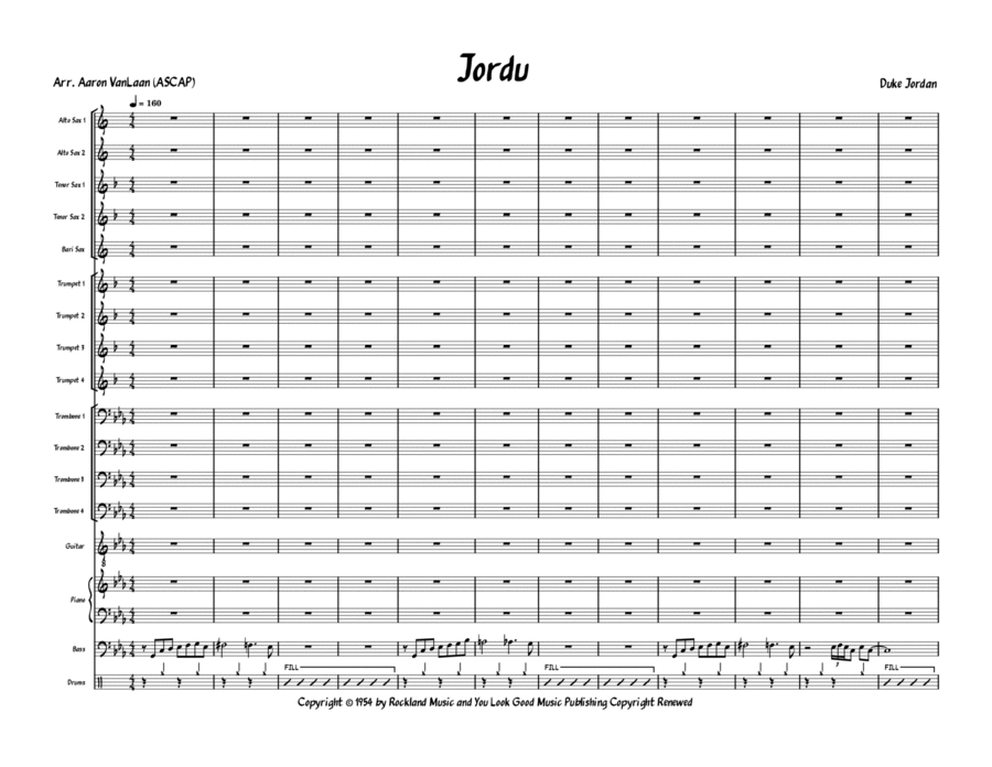 Jordu Jazz Ensemble scores gallery preview page 1