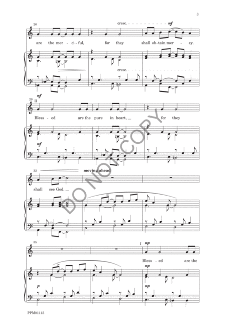 Beatitudes Beatitudes Unison Choir scores gallery preview page 5