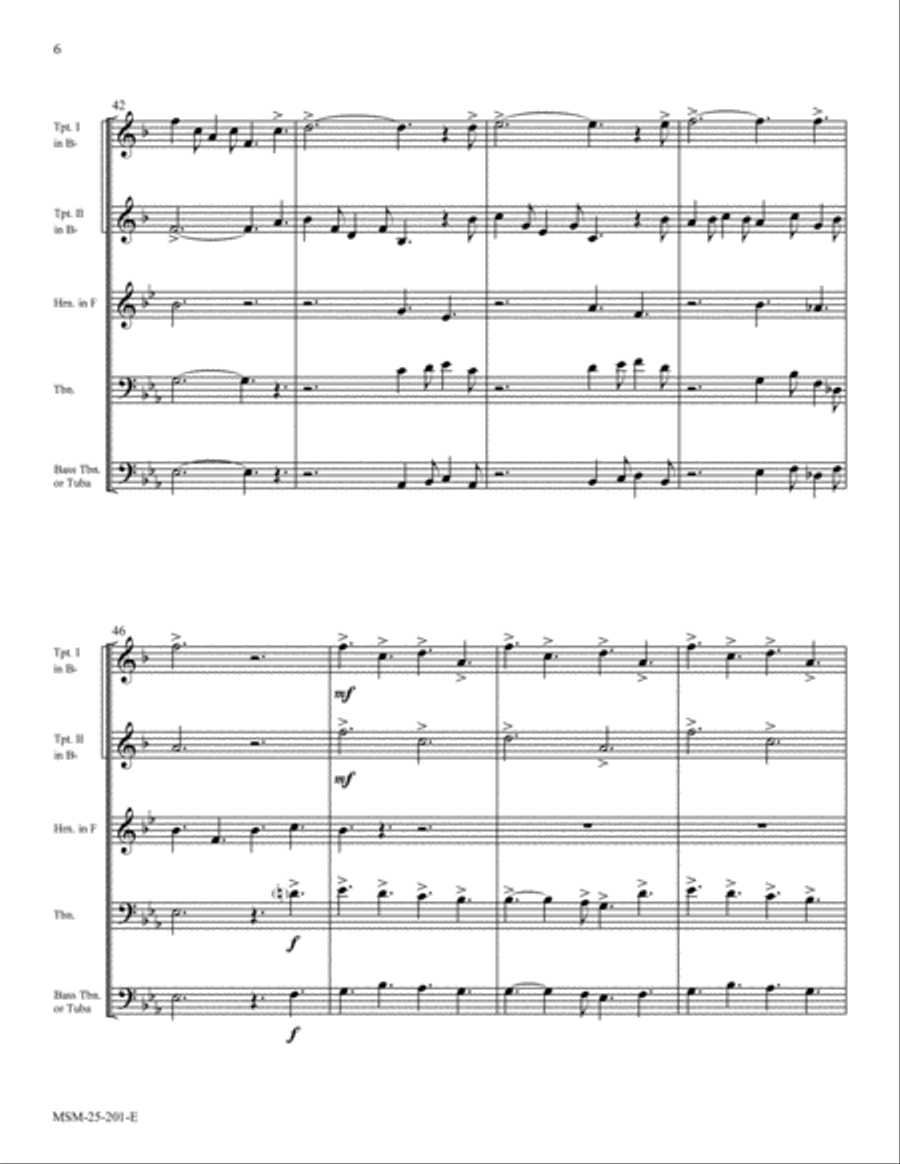 Joy to the World Joy to the World Brass Quintet scores gallery preview page 6