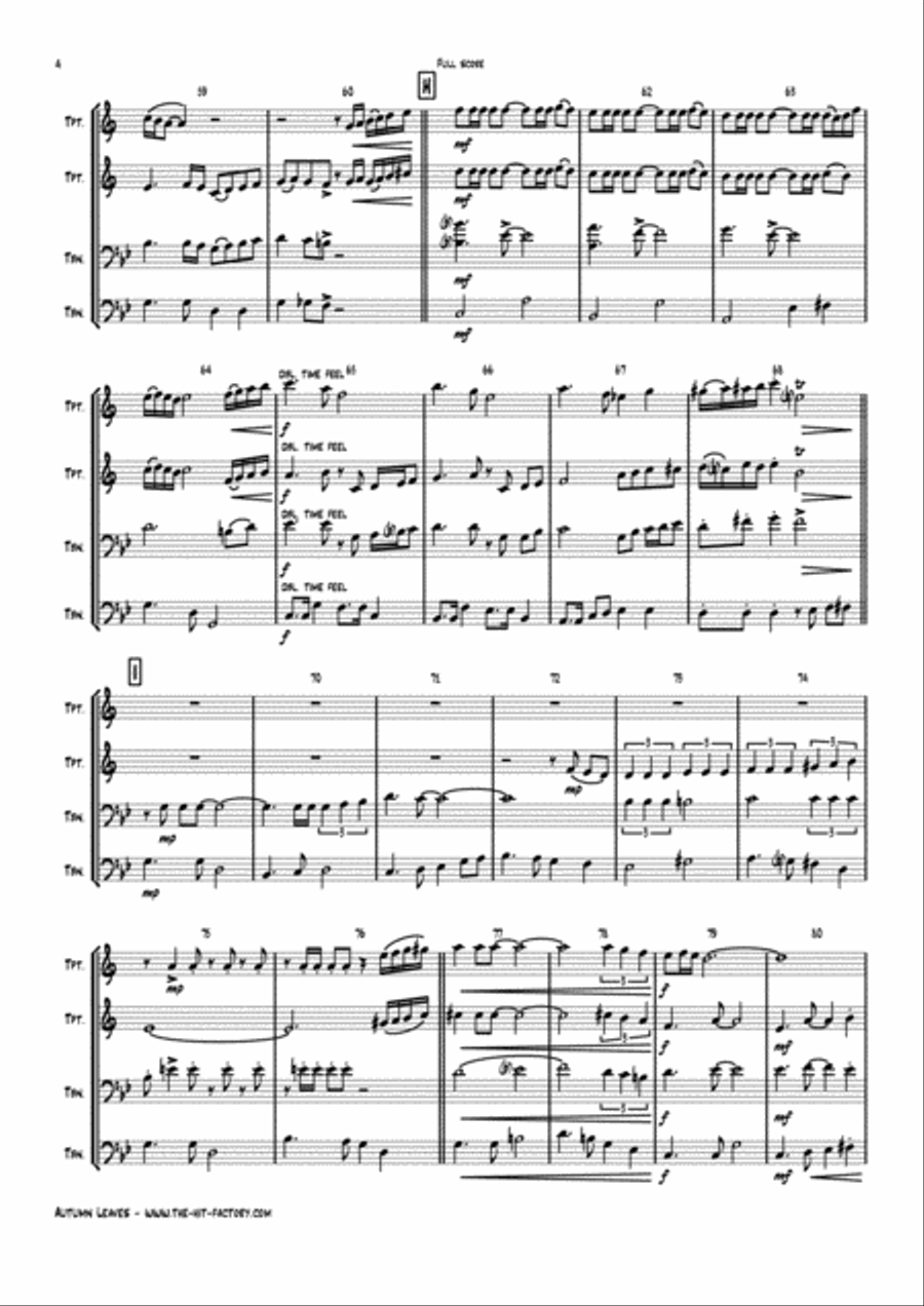 Besame Mucho (Kiss Me Much) Euphonium scores gallery preview page 4