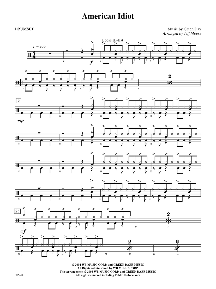 American Idiot: Drums