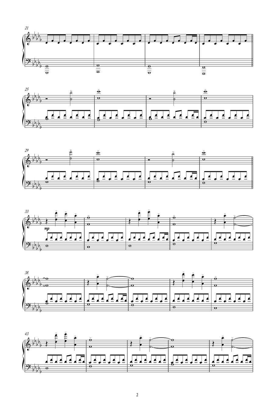 Punta Bianca Punta Bianca Piano Solo scores gallery preview page 2