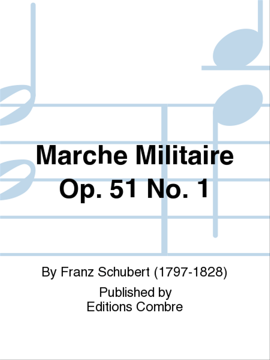 Marche militaire Op. 51 No. 1 Piano Solo scores gallery preview page 1