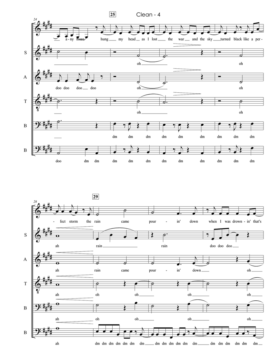 Clean 4-Part scores gallery preview page 4
