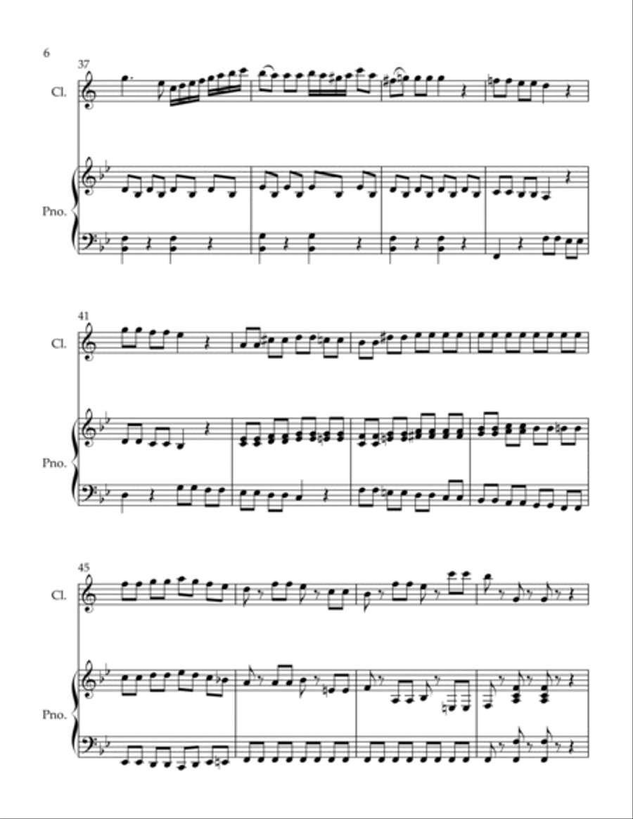 Spiritoso Clarinet Solo scores gallery preview page 6