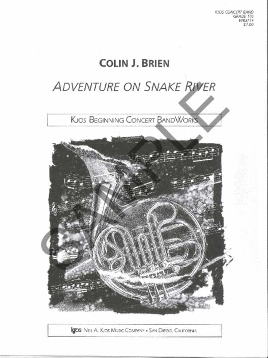 Adventure on Snake River Concert Band scores gallery preview page 2