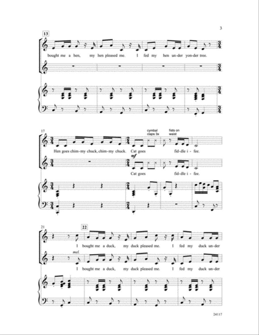 I Bought Me a Cat 2-Part scores gallery preview page 18
