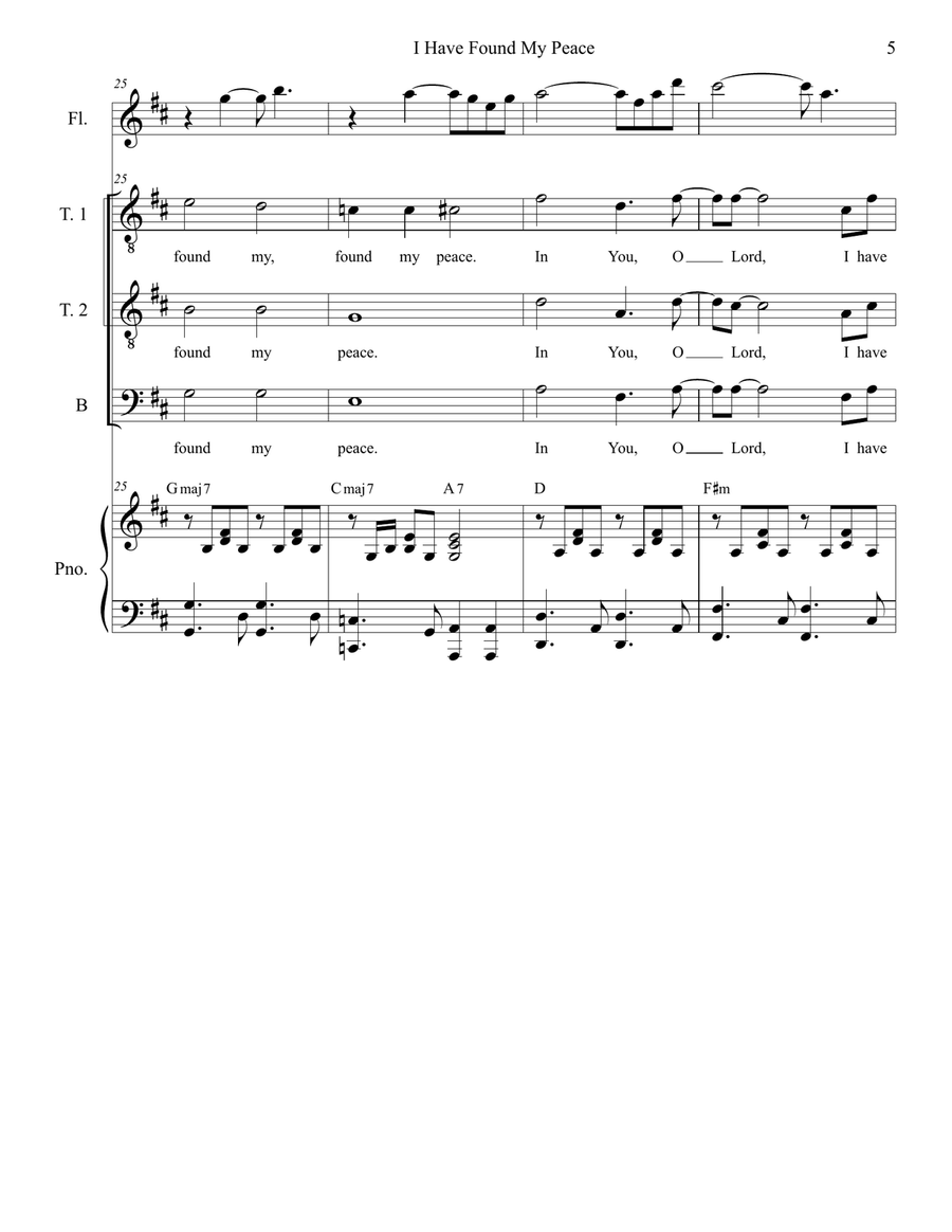 I Have Found My Peace (TTB) TTB scores gallery preview page 5