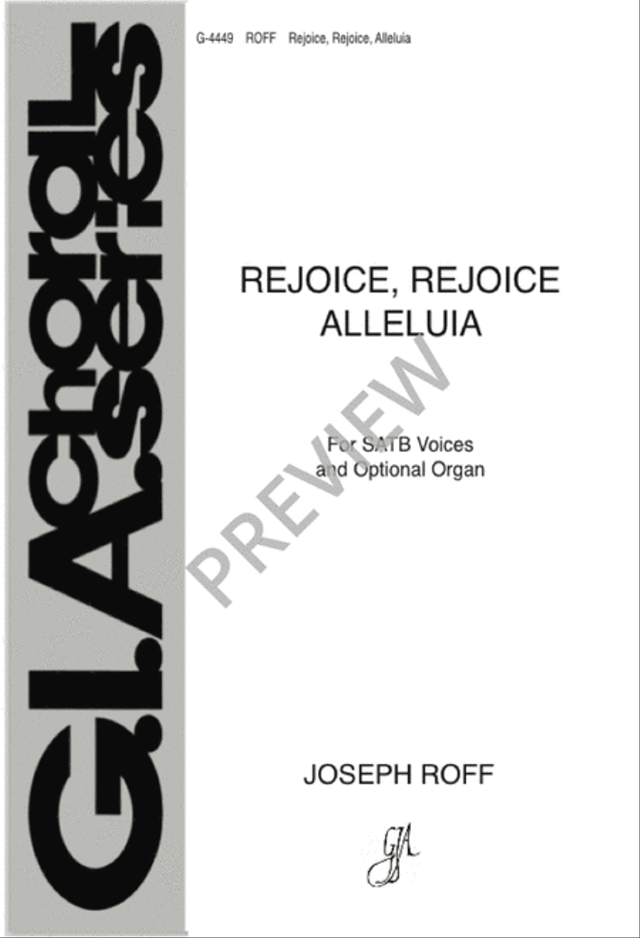 Rejoice, Rejoice, Alleluia 4-Part scores gallery preview page 2