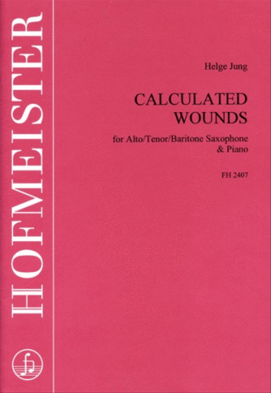 Calculated Wounds Baritone Saxophone scores gallery preview page 1