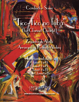 Book cover for Tico-Tico no fubá (for Clarinet Quartet)