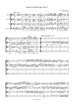 Concerto grosso in B flat major op. 6 no. 7