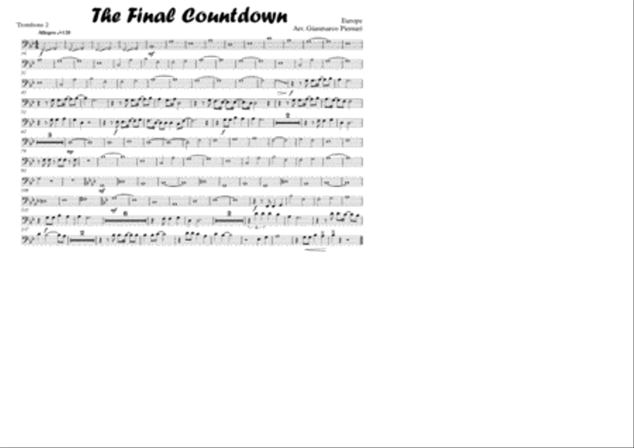 Final Countdown Concert Band scores gallery preview page 2