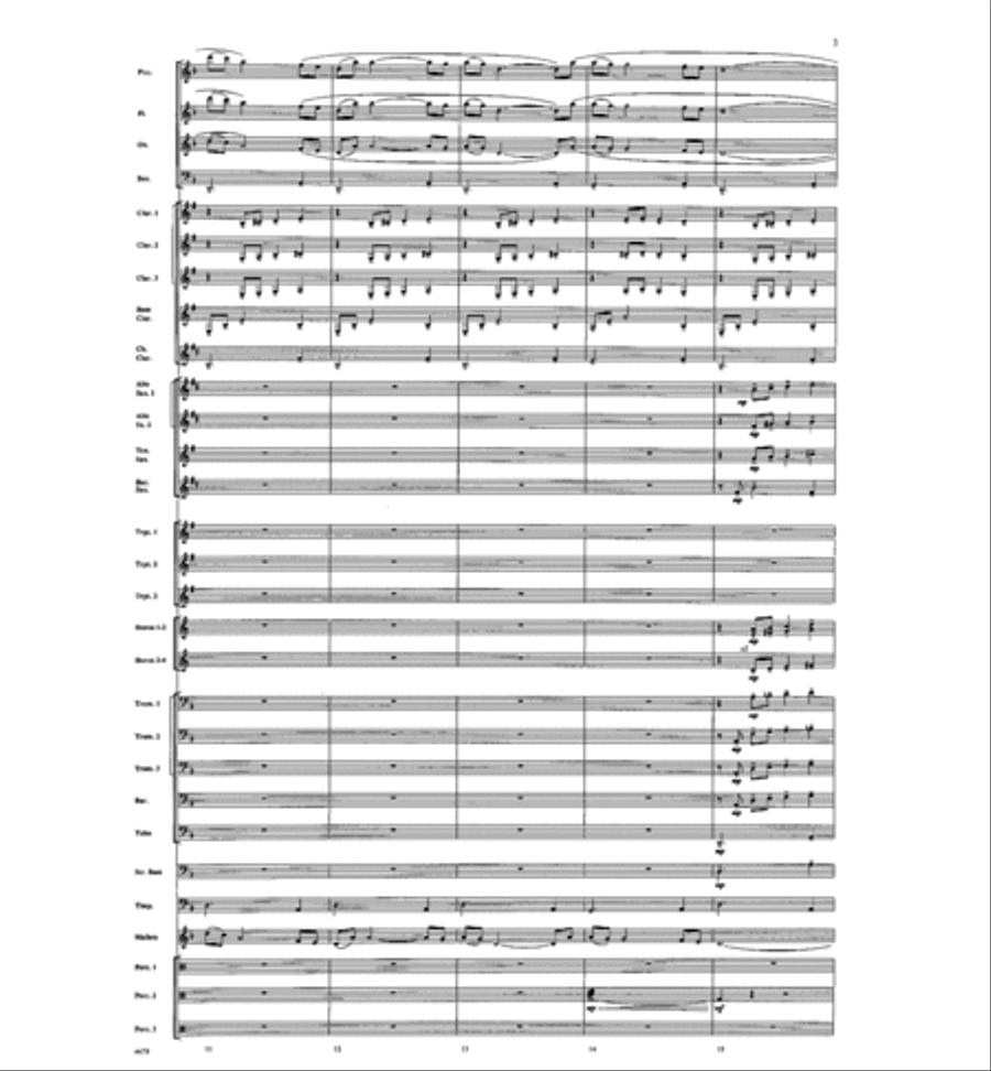 American Folk Fantasia Concert Band scores gallery preview page 4
