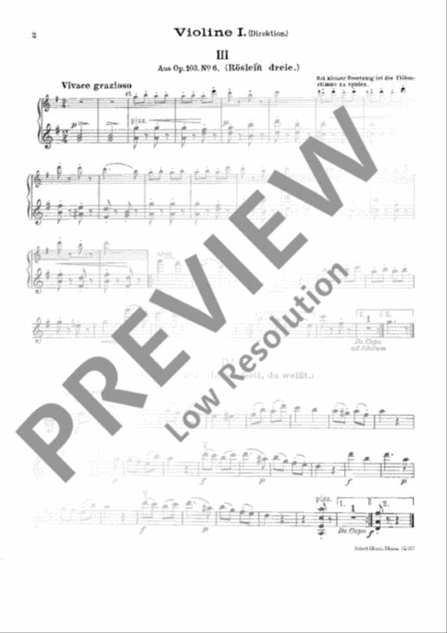 Zigeunerlieder Orchestra scores gallery preview page 3