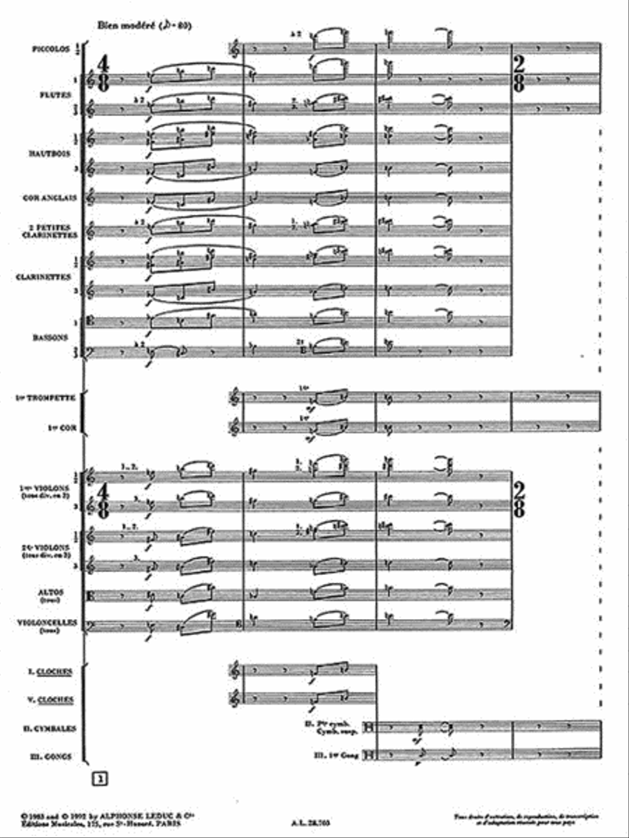 Saint Francois D'assise Vol.5: Act 2, Tableau 5 (opera) Collection / Songbook scores gallery preview page 3