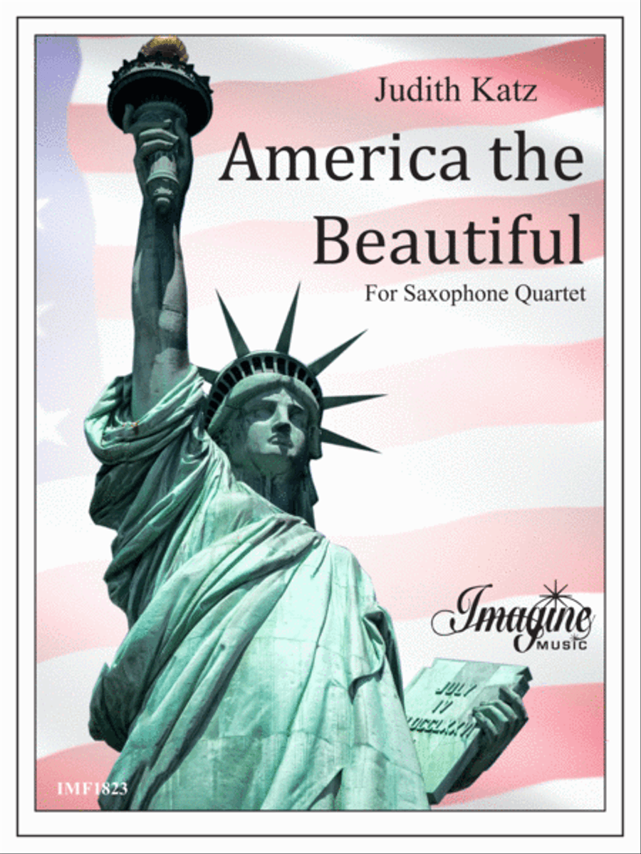 America the Beautiful Saxophone Quartet scores gallery preview page 1