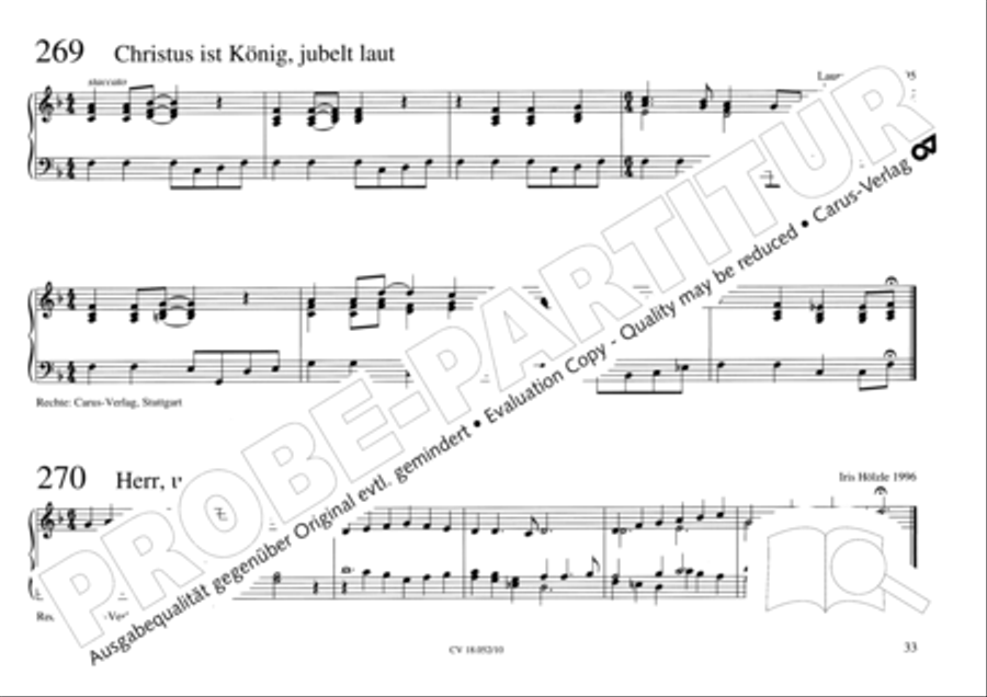 Esslinger Orgelbuch, Bd. I: Intonationen Organ Solo scores gallery preview page 50