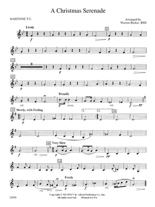 A Christmas Serenade (with optional chorus): Baritone T.C.