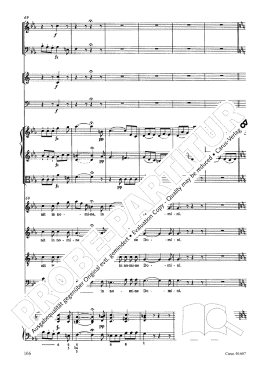 Mass in time of war (Missa in tempore belli) 4-Part scores gallery preview page 175