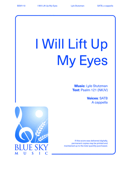 I Will Lift Up My Eyes image number null