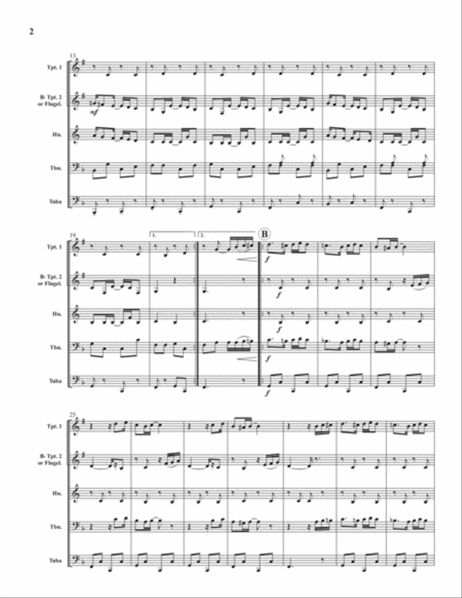 The Sycamore - Full Score Brass Quintet scores gallery preview page 2