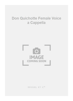 Book cover for Don Quichotte Female Voice a Cappella