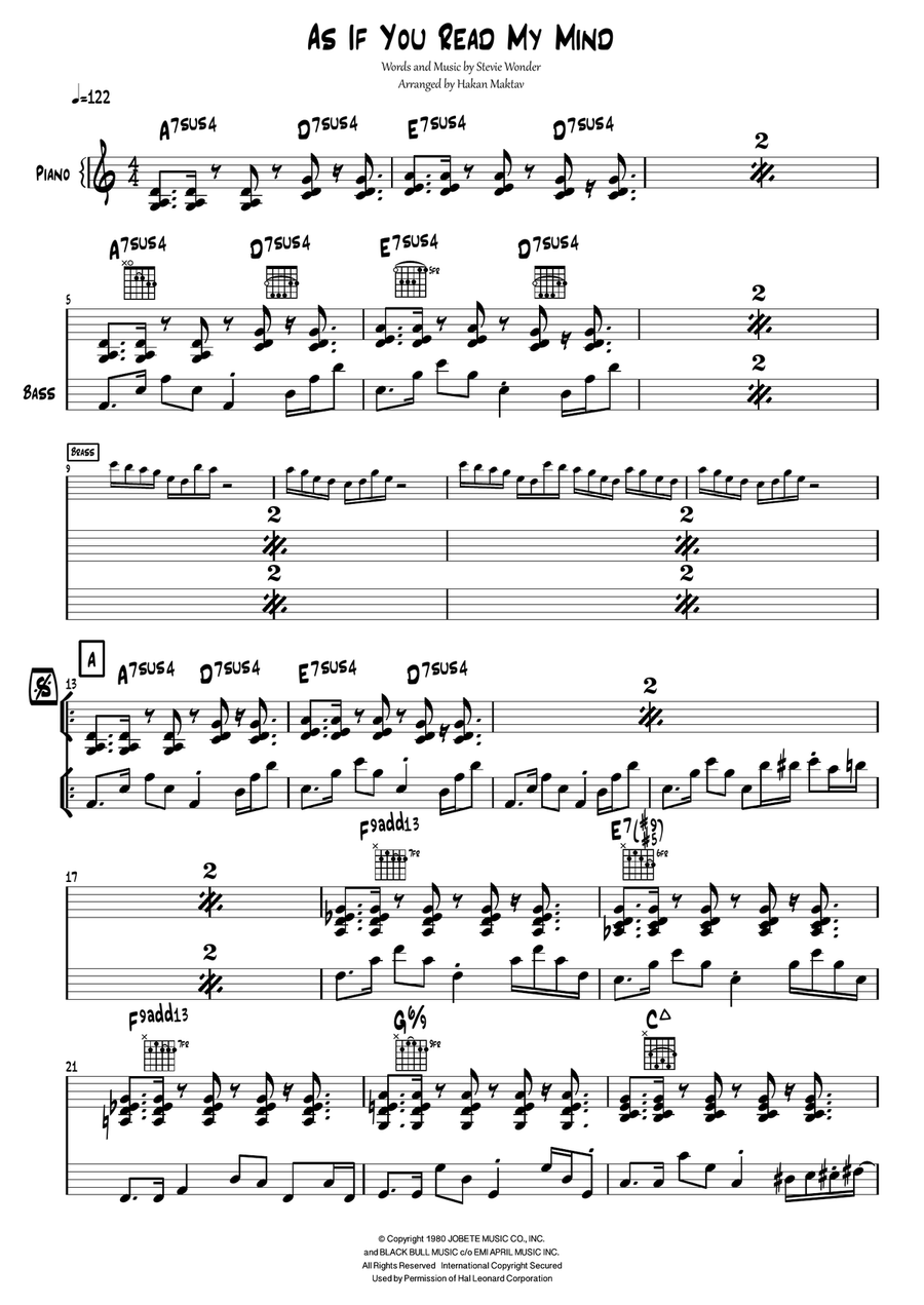 As If You Read My Mind Piano, Vocal scores gallery preview page 1