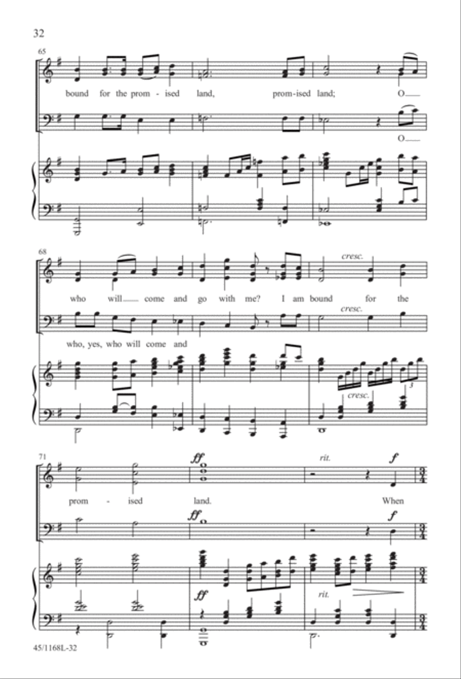 8 Anthems for About 12 Singers 3-Part scores gallery preview page 32