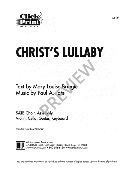 Christ's Lullaby image number null
