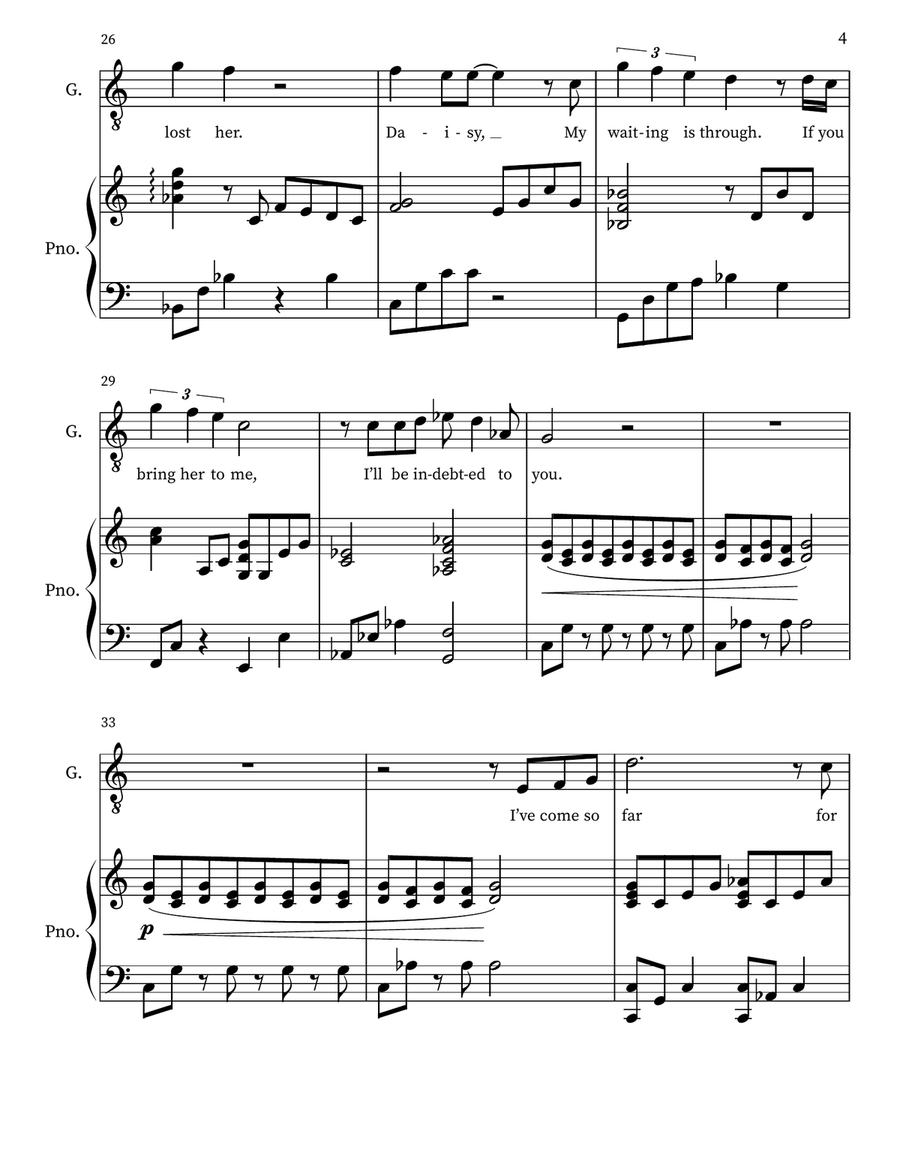 For Her For Her Tenor Voice scores gallery preview page 4