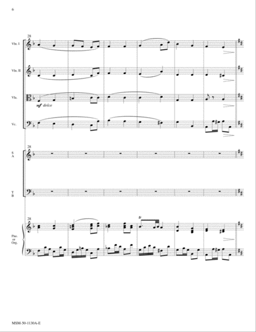 O Sanctissima/O How Joyfully Choir scores gallery preview page 6