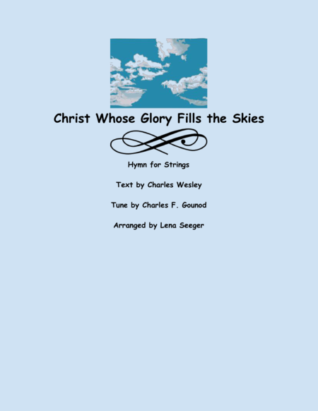 Christ Whose Glory Fills the Skies (String Orchestra) image number null
