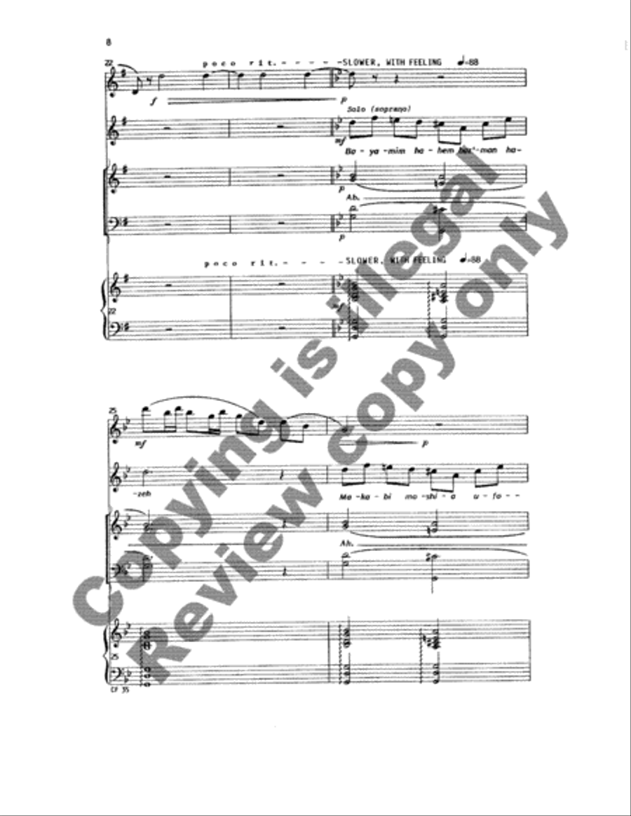 A Song for Chanukah (Full/Choral Score) image number null