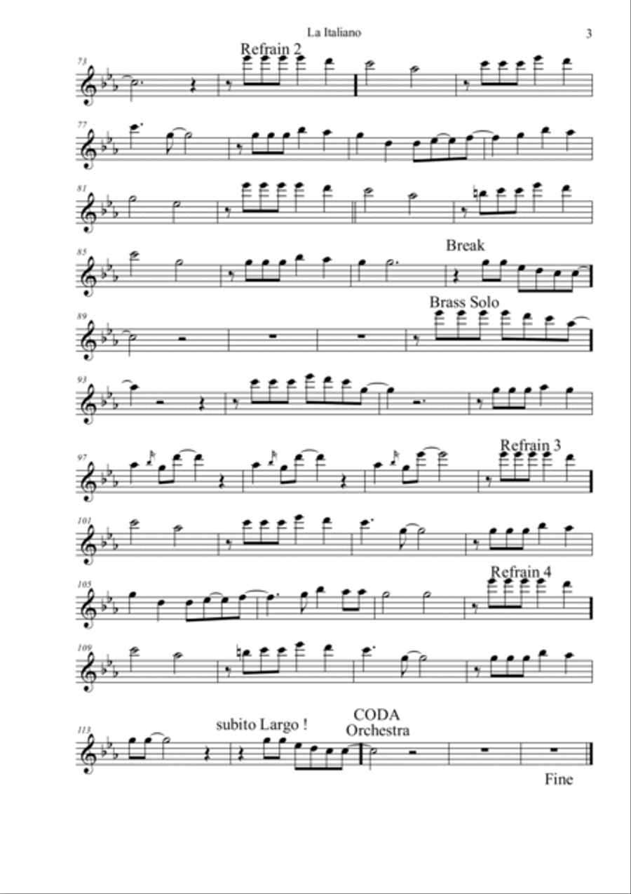 L' Italiano Tenor Saxophone scores gallery preview page 3