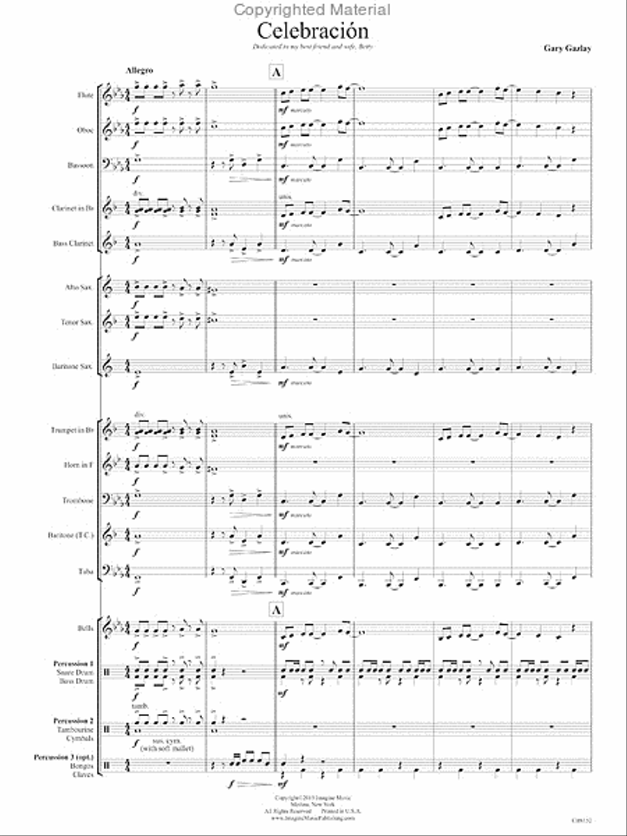 Celebracion Concert Band scores gallery preview page 4
