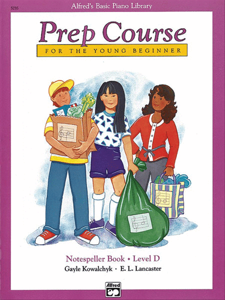 Alfred's Basic Piano Prep Course Notespeller, Book D Piano Method scores gallery preview page 1
