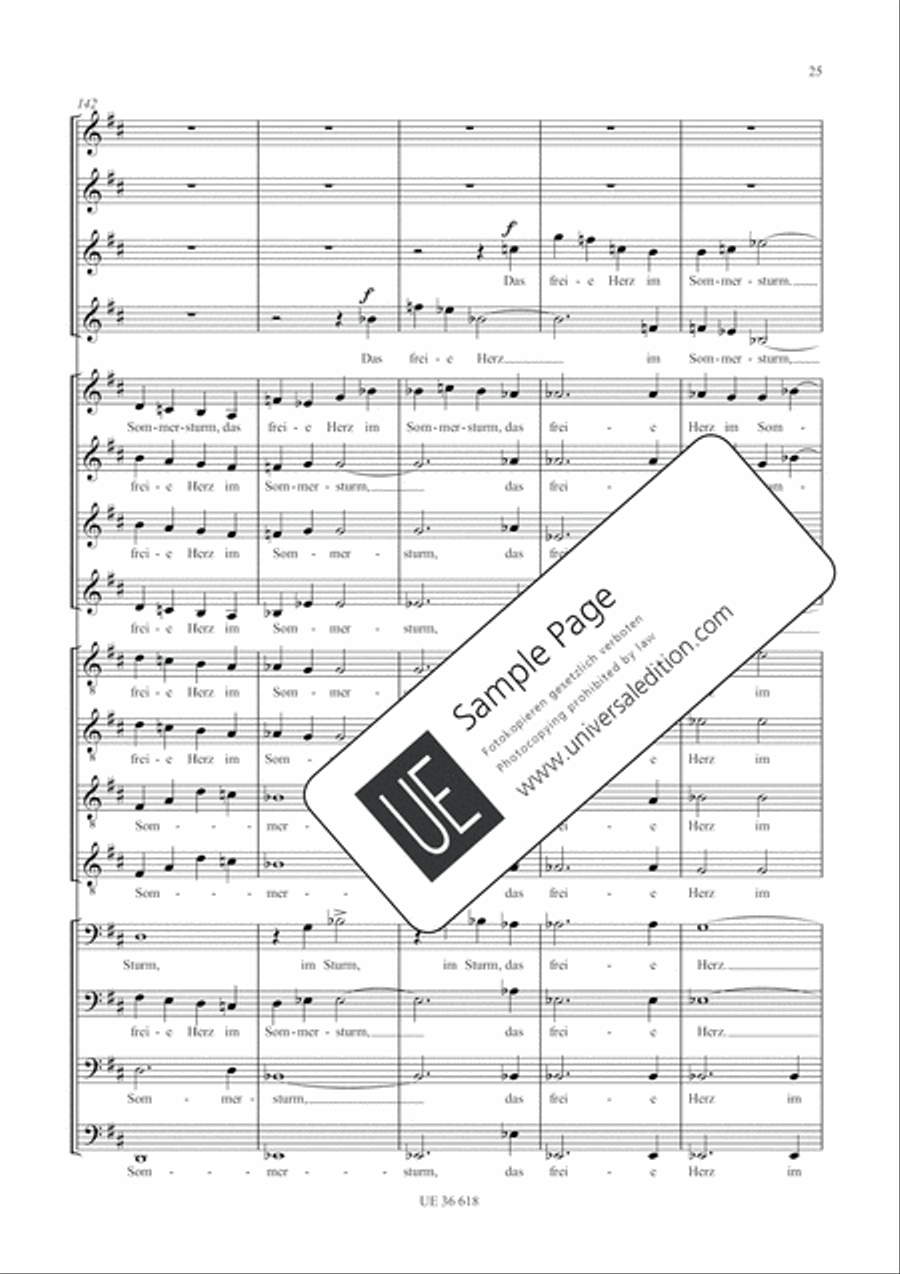 Im Sommerwind 4-Part scores gallery preview page 27
