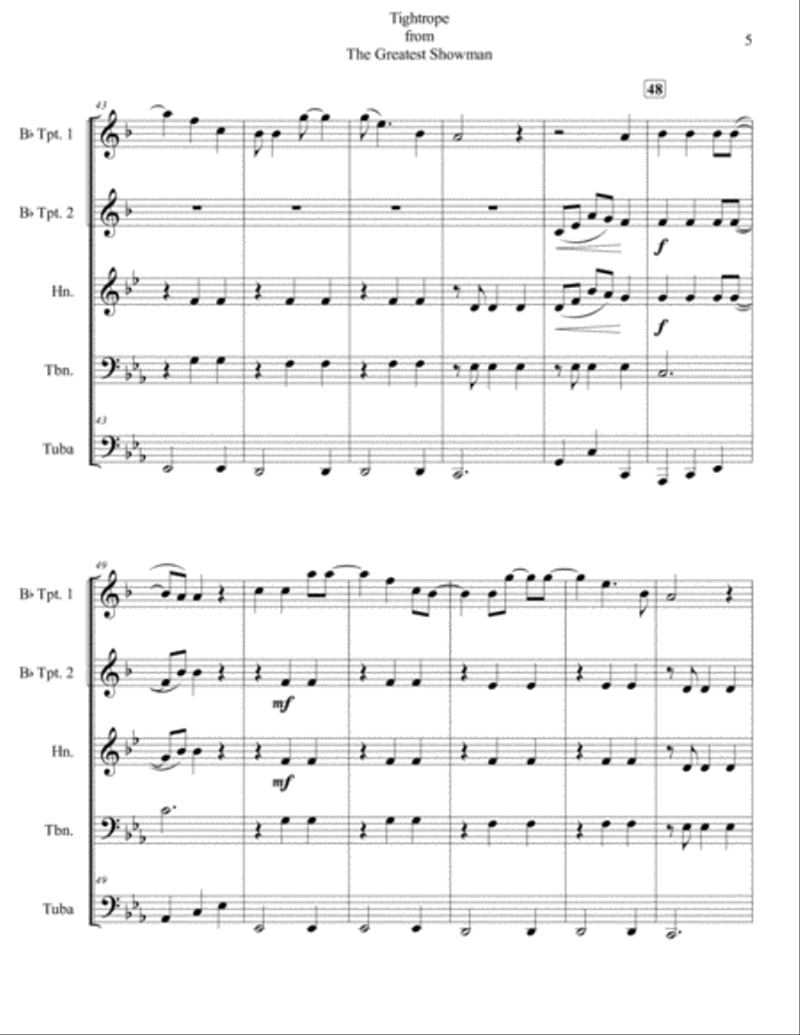 Tightrope Brass Ensemble scores gallery preview page 5