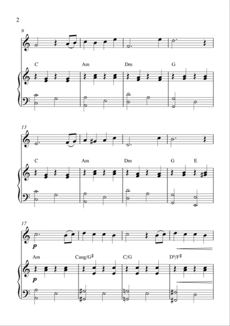 More (ti Guarderò Nel Cuore) Piano scores gallery preview page 2