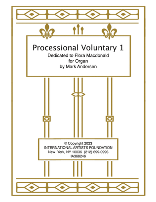 Book cover for Processional Voluntary No.1 for organ by Mark Andersen