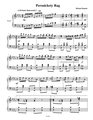 Persnickety Rag from New Ragtime Piano Music