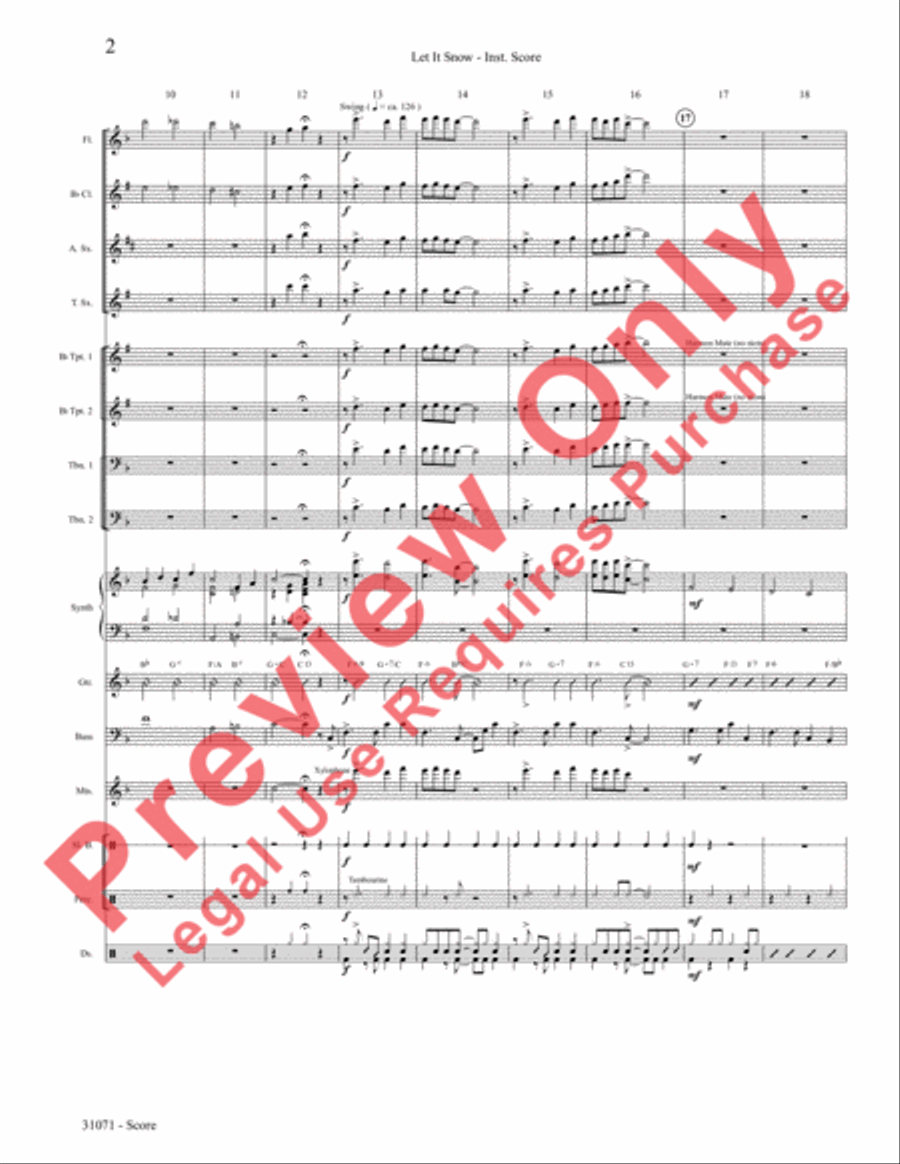 Let It Snow! Let It Snow! Let It Snow! Choir scores gallery preview page 3