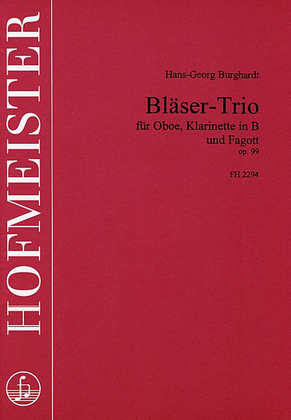 Book cover for Blaser-Trio, op. 99
