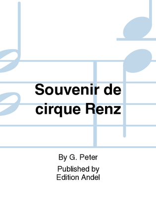 Book cover for Souvenir de cirque Renz