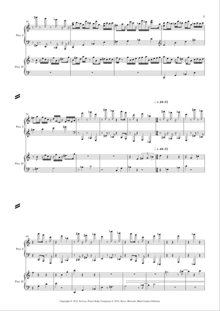 So less (2 pianos) So less (2 pianos) Piano scores gallery preview page 5