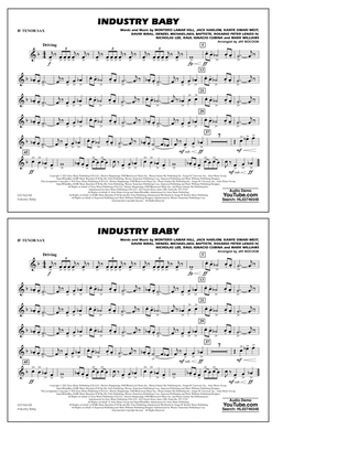 Industry Baby (arr. Jay Bocook) - Bb Tenor Sax